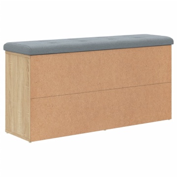 Bancă pentru pantofi stejar sonoma 102x32x50 cm lemn prelucrat - Img 6