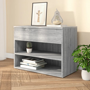Bancă pentru pantofi stejar sonoma 60x30x45 cm lemn prelucrat - Img 3