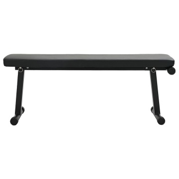 Banca pliantă pentru greutăți 100 kg Negru 107x27x41 cm Oțel - Img 4