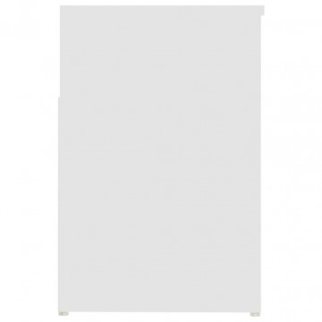 Banchetă pantofar, alb, 80x30x45 cm, PAL - Img 5