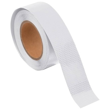 Banda reflectorizantă, alb, 5 cm x 20 m, PVC - Img 5