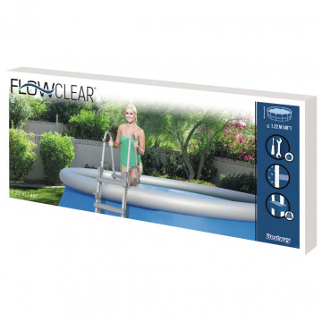 Bestway Scară de siguranță piscină cu 4 trepte Flowclear, 122 cm - Img 5