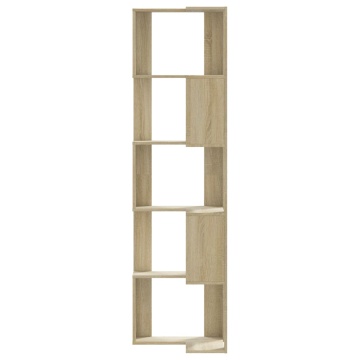 Bibliotecă 5 niveluri stejar sonoma 50x50x179cm lemn prelucrat - Img 4