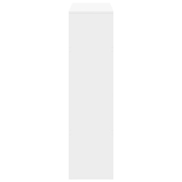 Bibliotecă, alb, 100x33x125,5 cm, lemn prelucrat - Img 7