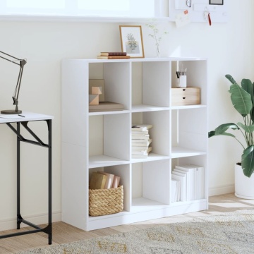 Bibliotecă, alb, 102x32x108 cm, lemn prelucrat - Img 3