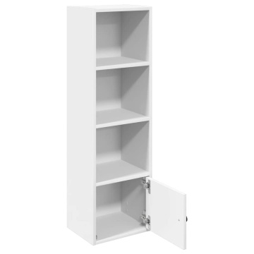 Bibliotecă, alb, 31x24x102 cm, lemn prelucrat - Img 4