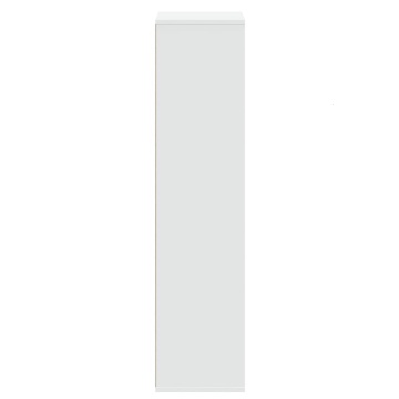 Bibliotecă, alb, 50x25x105 cm, lemn prelucrat - Img 8