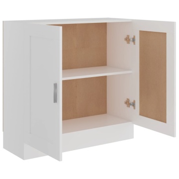 Bibliotecă, alb, 82,5x30,5x80 cm, lemn prelucrat - Img 6