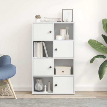 Bibliotecă albă 60x24x101,5 cm din lemn prelucrat - Img 3
