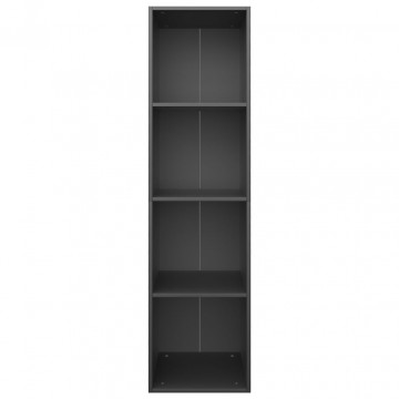 Bibliotecă/Comodă TV, negru, 36 x 30 x 143 cm, PAL - Img 4