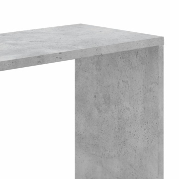 Bibliotecă cu 5 niveluri gri beton 45x23,5x162,5 cm lemn - Img 5