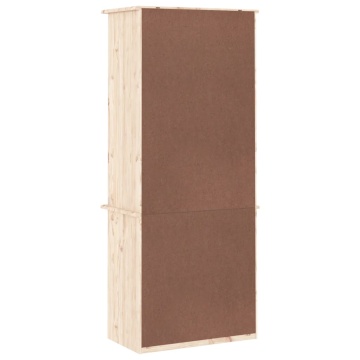Bibliotecă cu sertare „ALTA”, 60x35x142 cm, lemn masiv de pin - Img 5