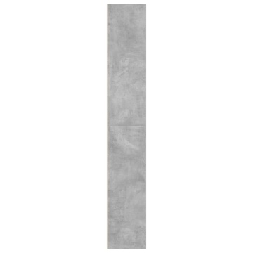 Bibliotecă, gri beton, 60x30x189 cm, lemn prelucrat - Img 8