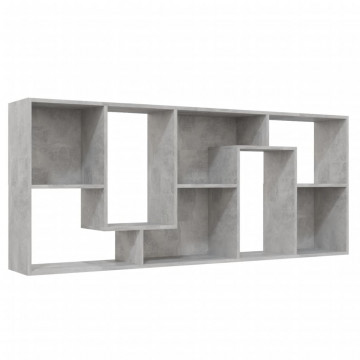 Bibliotecă, gri beton, 67x24x161 cm, PAL - Img 5