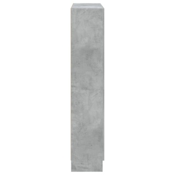 Bibliotecă, gri beton, 82,5 x 30,5 x 150 cm, lemn prelucrat - Img 6
