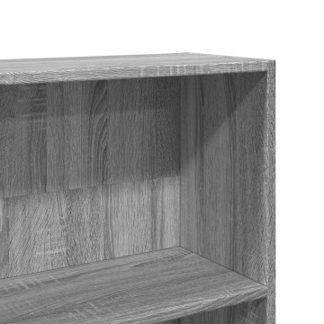Bibliotecă, gri sonoma, 80x24x176 cm, lemn prelucrat - Img 6