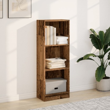Bibliotecă, lemn vechi, 40x24x109 cm, lemn prelucrat - Img 3