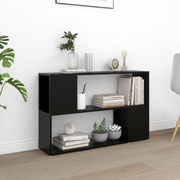 Bibliotecă, negru, 100x24x63 cm, PAL - Img 1