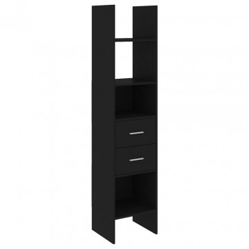Bibliotecă, negru, 40x35x180 cm, PAL - Img 2
