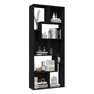 Bibliotecă, negru, 67 x 24 x 161 cm, PAL - Img 4