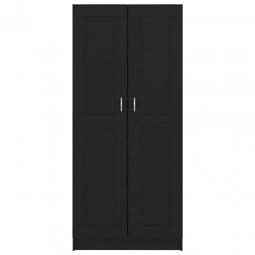 Bibliotecă, negru, 82,5 x 30,5 x 185,5 cm, PAL - Img 5