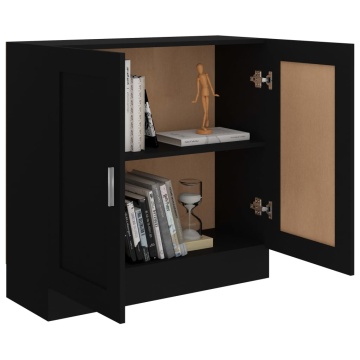 Bibliotecă, negru, 82,5 x 30,5 x 80 cm, PAL - Img 4