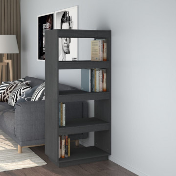 Bibliotecă/Separator cameră, 60x35x135 cm, lemn masiv de pin - Img 1