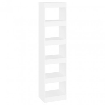 Bibliotecă/Separator cameră, alb, 40x30x166 cm - Img 2