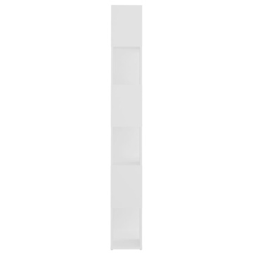 Bibliotecă/Separator cameră, alb, 60x24x186 cm - Img 5