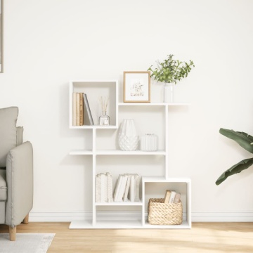 Bibliotecă/separator cameră alb 92x29x112 cm lemn prelucrat - Img 3