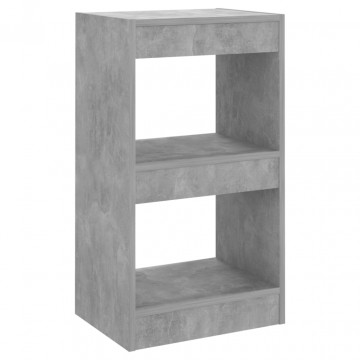 Bibliotecă/Separator cameră, gri beton, 40x30x72 cm - Img 2