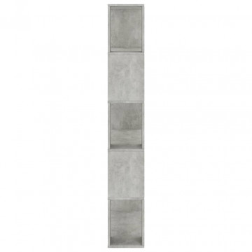 Bibliotecă/Separator cameră, gri beton, 80 x 24 x 159 cm, PAL - Img 5