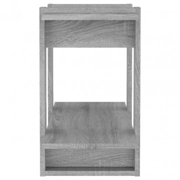 Bibliotecă/Separator cameră, gri sonoma, 80x30x51 cm - Img 5