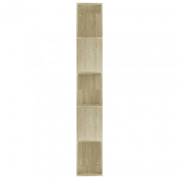 Bibliotecă/Separator cameră, stejar Sonoma, 45x24x159cm, PAL - Img 5