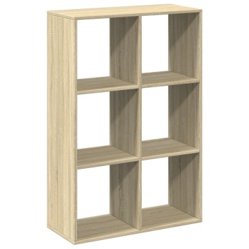 Bibliotecă/separator cameră stejar sonoma 69,5x29x103,5 cm lemn - Img 2