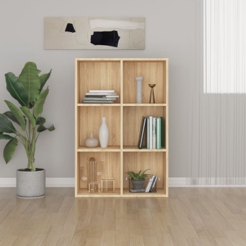 Bibliotecă/Servantă, stejar sonoma, 66x30x98 cm, PAL - Img 1