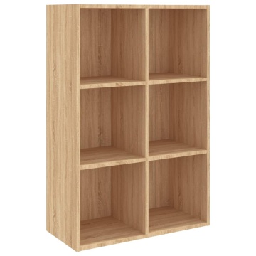 Bibliotecă/Servantă, stejar sonoma, 66x30x98 cm, PAL - Img 2