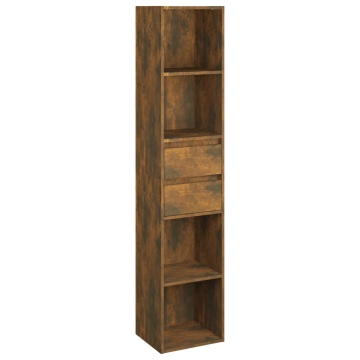 Bibliotecă, stejar fumuriu, 36x30x171 cm, lemn prelucrat - Img 2