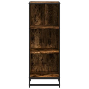 Bibliotecă, stejar fumuriu, 40x35x107,5 cm, lemn prelucrat - Img 4
