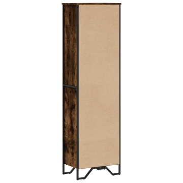 Bibliotecă, stejar fumuriu, 50x31x169 cm, lemn prelucrat - Img 5