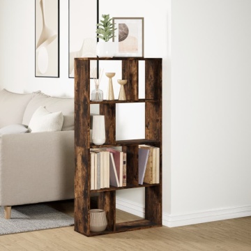 Bibliotecă, stejar fumuriu, 60x20x120 cm, lemn prelucrat - Img 4