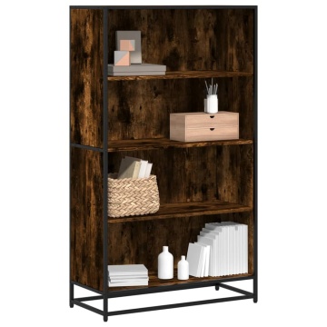 Bibliotecă, stejar fumuriu, 80,5x35x139 cm, lemn prelucrat - Img 1