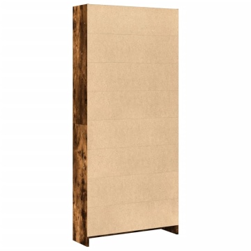 Bibliotecă, stejar fumuriu, 80x24x176 cm, lemn prelucrat - Img 5