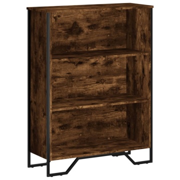 Bibliotecă, stejar fumuriu, 80x31x106 cm, lemn prelucrat - Img 2