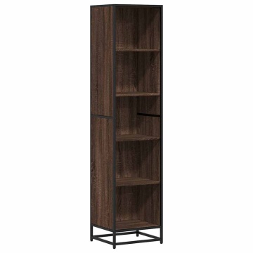 Bibliotecă, stejar maro, 40x35x170,5 cm, lemn prelucrat - Img 2