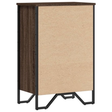 Bibliotecă, stejar maro, 50x31x74,5 cm, lemn prelucrat - Img 5