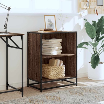 Bibliotecă, stejar maro, 60x35x76 cm, lemn prelucrat - Img 3