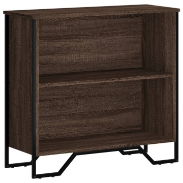 Bibliotecă, stejar maro, 80x31x74,5 cm, lemn prelucrat - Img 2