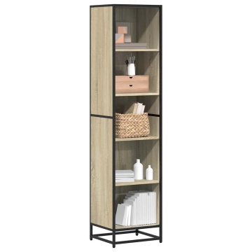Bibliotecă, stejar Sonoma, 40x35x170,5 cm, PAL - Img 1