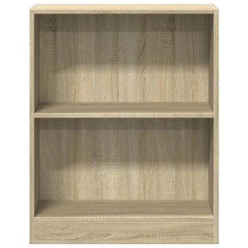 Bibliotecă, stejar sonoma, 60x24x76 cm, lemn compozit - Img 8
